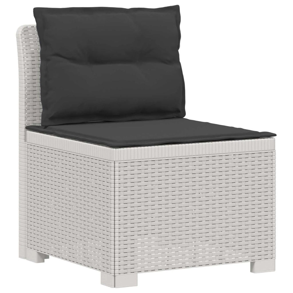 Divano da esterno-Divano da Giardino a 2 Posti con Cuscini Aspetto Rattan PP 565735