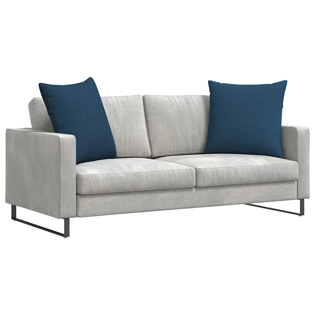 Cuscini da Divano 2 pz | Cuscini per sedie Blu 80 x 80 cm Tessuto