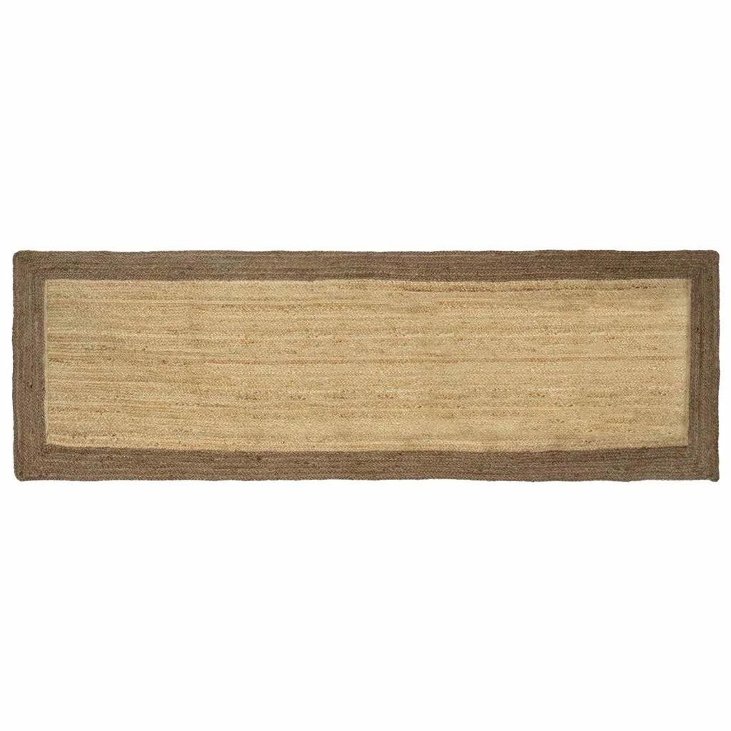 Tappeti per area Rettangolare Naturale e Grigio 80 x 300 cm 42010666