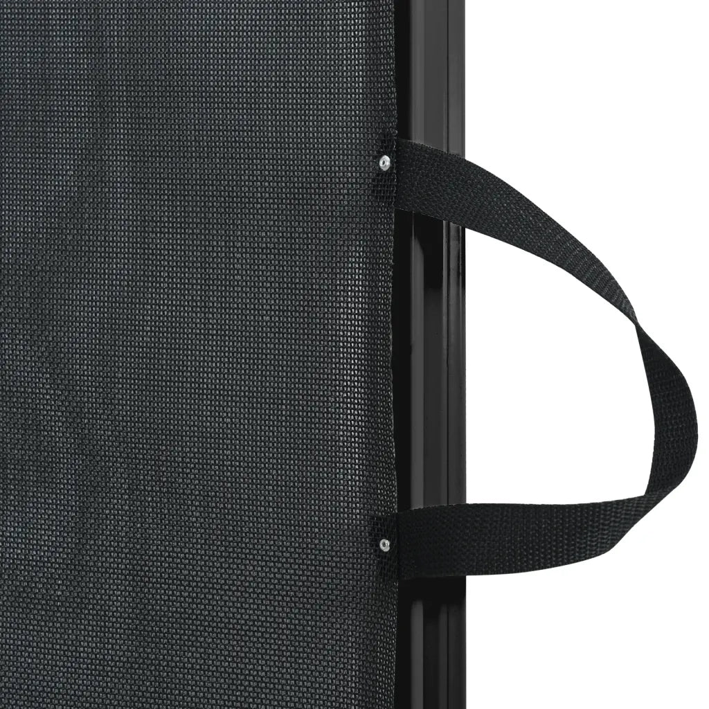 Cancelletto Retrattile per Animali Domestici Nero 117,5x125 cm 4004133