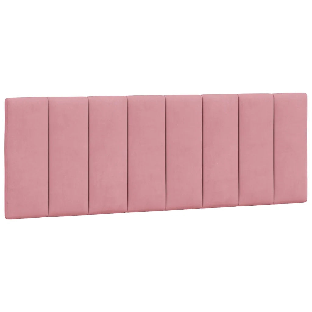 Cuscino Testiera Hanko Rosa 140 cm in Velluto 374674