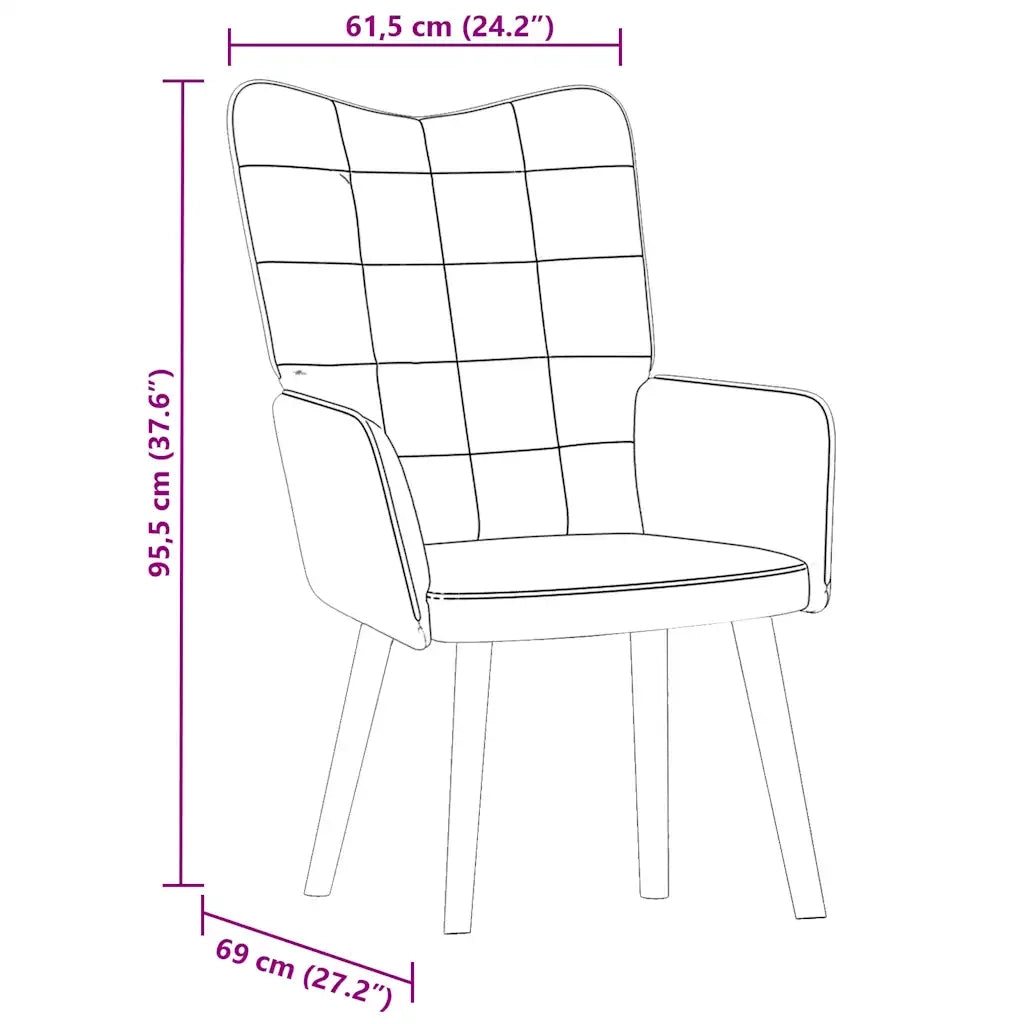 Poltrona Relax-Poltroncina Blu in Velluto 508206