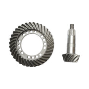 Coppia conica per trattori John Deere, codice OEM RE282665, rapporto denti Z=11/35."