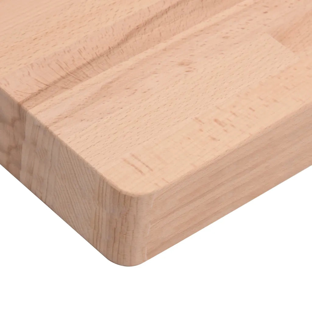 Piano Tavolo 100x60x4cm Rettangolare Legno Massello di Faggio 3188888