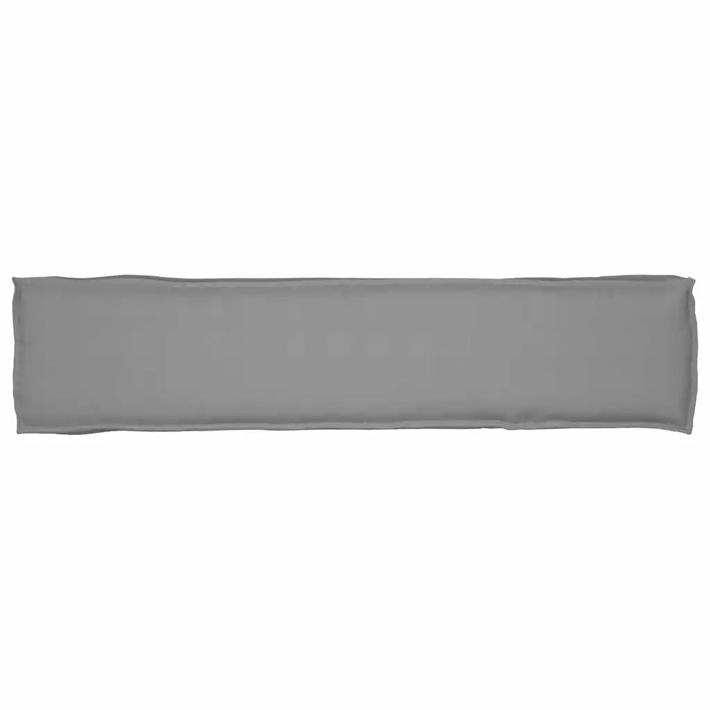 Cuscino per pallet Grigio 180 x 40 x 8 cm Tessuto Oxford 42001669