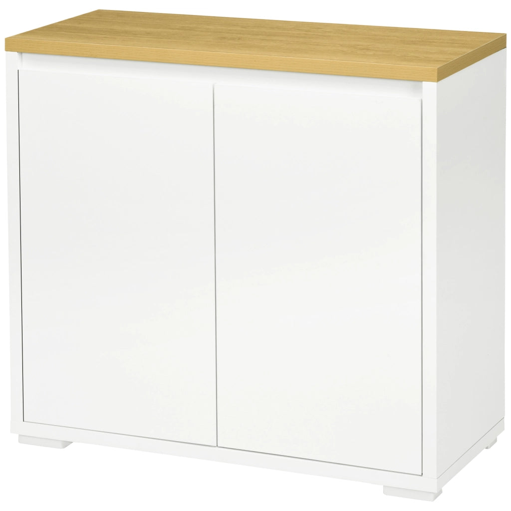 Mobile per Ingresso con Ante e Ripiano ¨C Minimal ¨C 80x37x75 Bianco