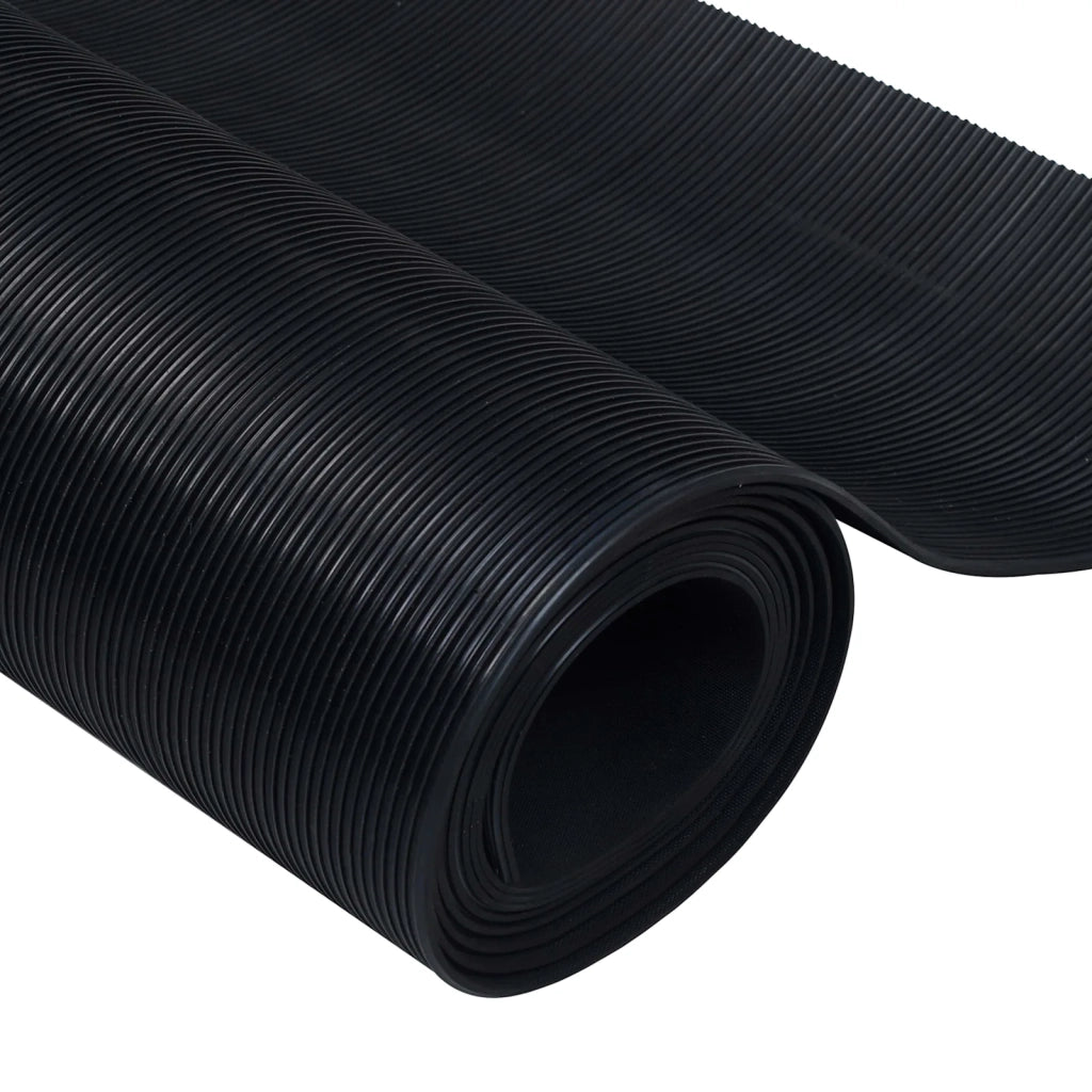 Tappeto per pavimento Nero 1 x 5 m Gomma 42046723
