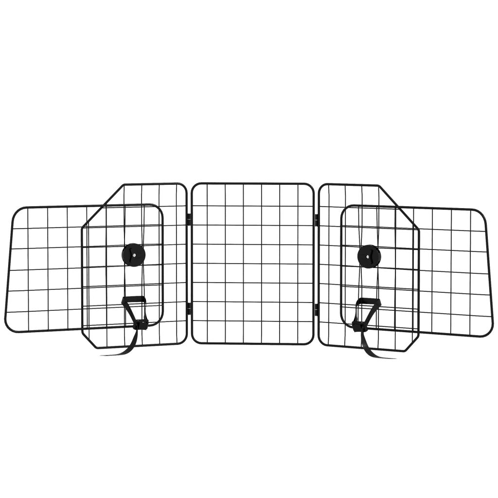 Recinto per Cani ¨C Minimal ¨C Regolabile 93-150cm, Pieghevole, Acciaio, Nero