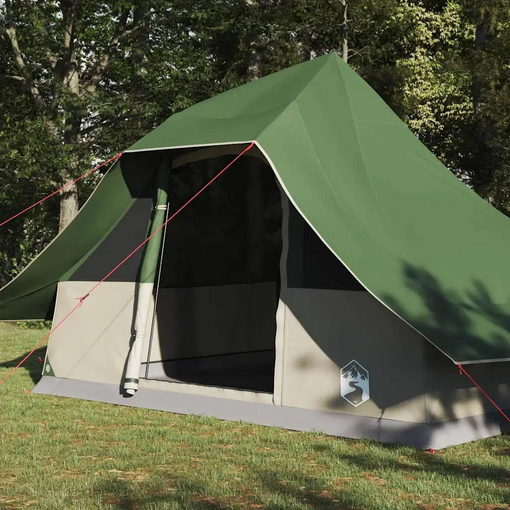 Tenda Tipi con tetto-Tenda da campeggio Verde 364 x 281 x 257 cm taffet¨¤