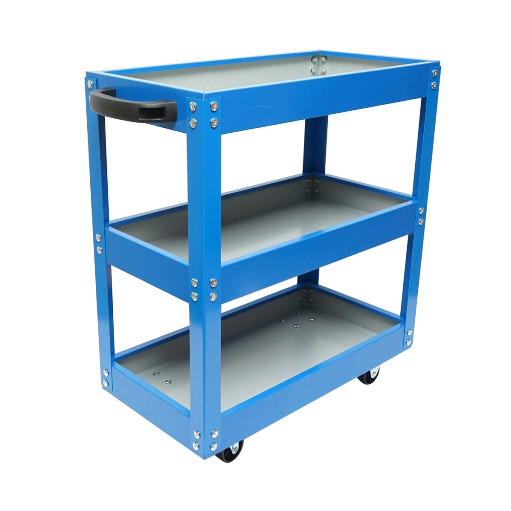 Carrello portautensili in metallo su ruote con 3 ripiani 510x260x575mm