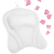 Cuscino da Bagno - Cuscini da Bagno per Interno - Cuscino per la Testa da Bagno - Supporto Cervicale da Bagno - Antiscivolo - Cuscino per Spa - Accessori per Jacuzzi - Bianco