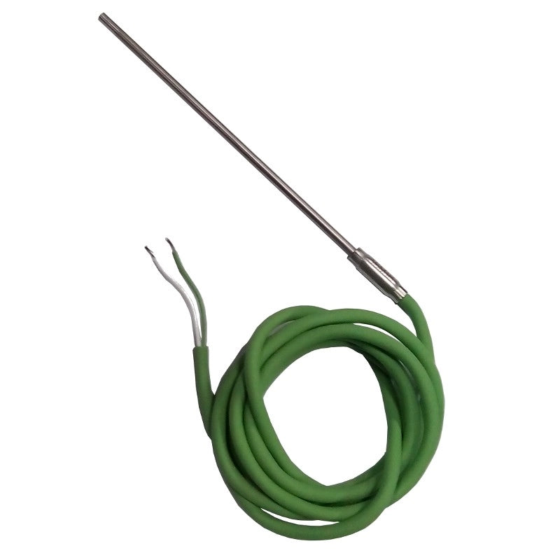 Sonda Fiamma Termocoppia TCK Capsula 110x3mm in Incoloy Cavo Silicone 120cm Fino a 600°C