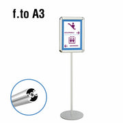 Porta Comunicazioni con Cornice A3 - Bifacciale Alluminio