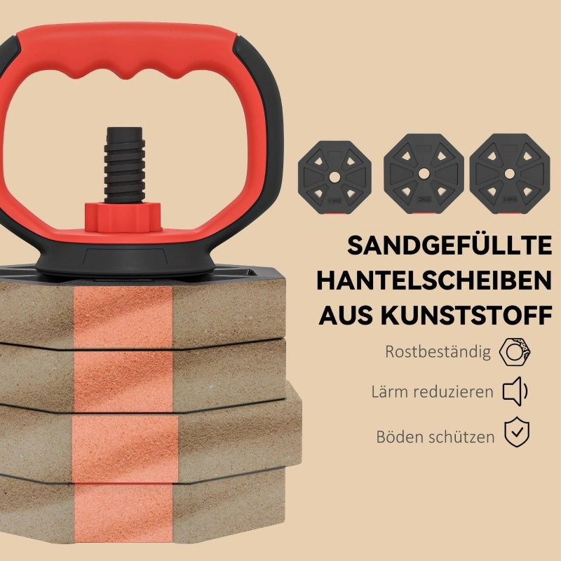 Set di manubri 4 in 1: manubri e bilancieri regolabili da 25 kg per l'allenamento di forza a casa