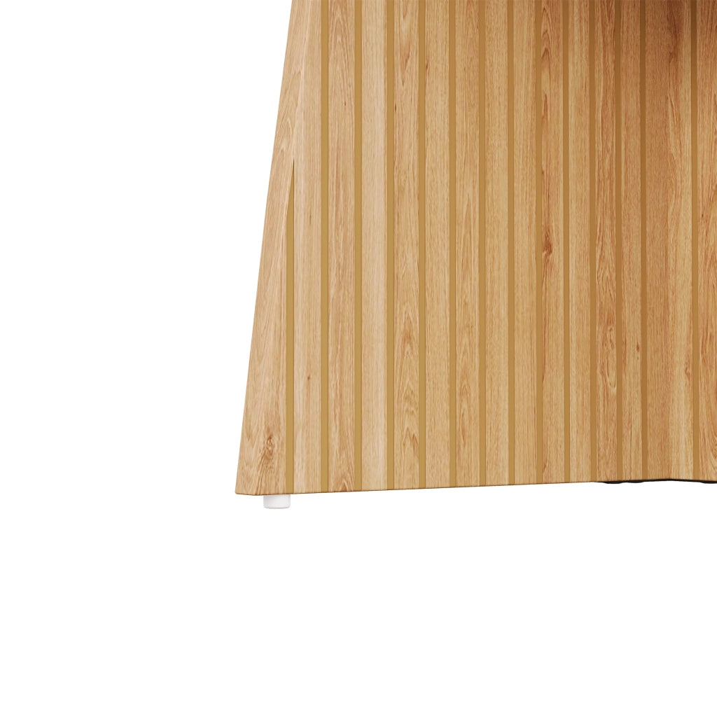 Tavolo da pranzo rotondo allungabile 110-150x110x77,5 cm, design moderno effetto legno naturale