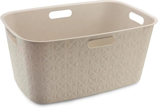 Cestino per bucato 45L - bianco calce