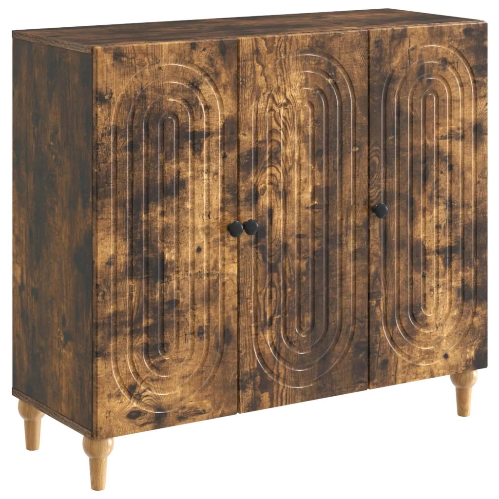 Credenza Rovere Fumo 89 x 34,5 x 80 cm Legno ingegnerizzato 894190