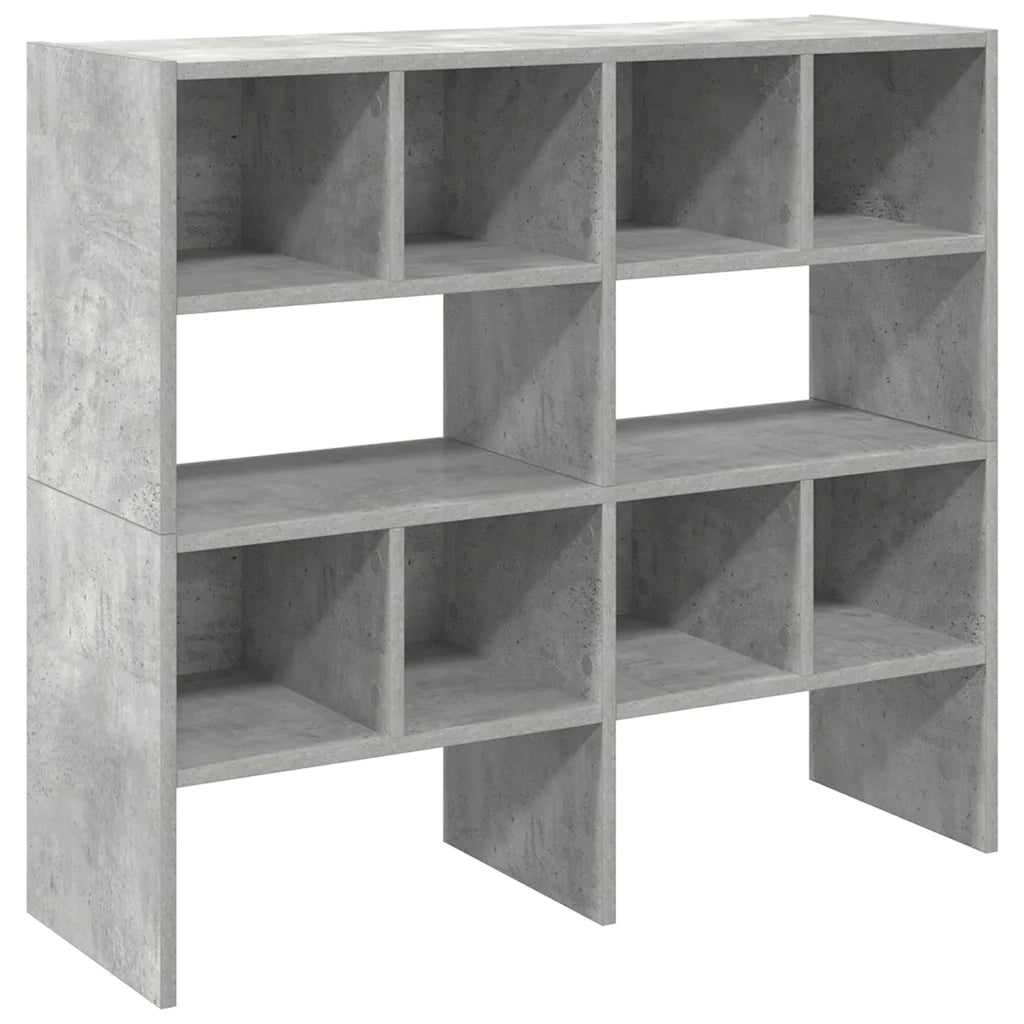 Scarpiere 2 pz Impilabili Grigio Cemento 89,5x30x40 cm 858846