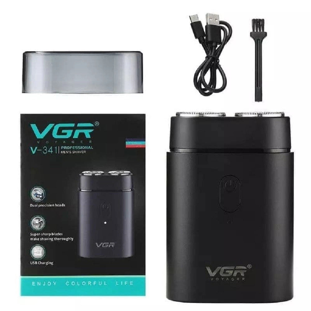 Trade Shop - Vgr V-341 Rasoio Professionale Elettrico Rotary Shaver Barber Regolabarba Uomo -