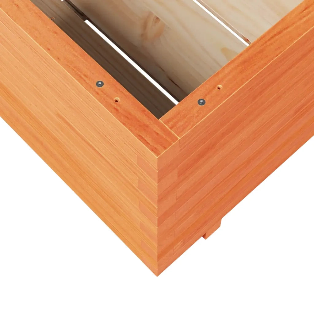 Fioriera Giardino Marrone Cera 90x90x49,5cm Legno Massello Pino 3282536