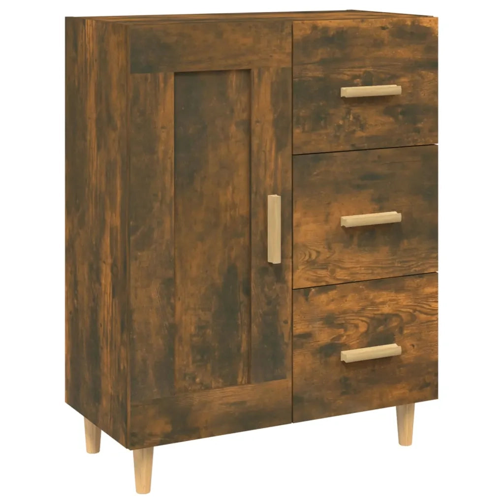 Credenza-Buffet-Armadio da cucina Rovere Fumo 69,5x34x90 cm in Legno Multistrato 326482