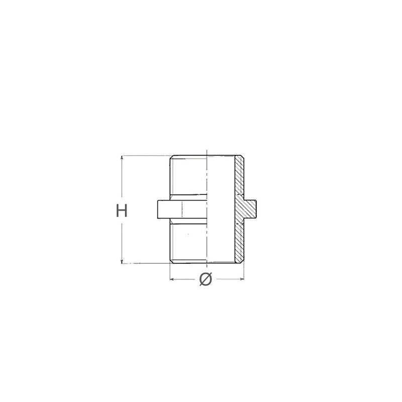 NIPLESS RIDOTTO M-M DA 3'A 2'1/2