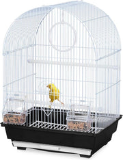 Cassettiera oscillante - Voliere con ciotole per cibo per canarini & zebrafinchi - 495x345x31 cm nero