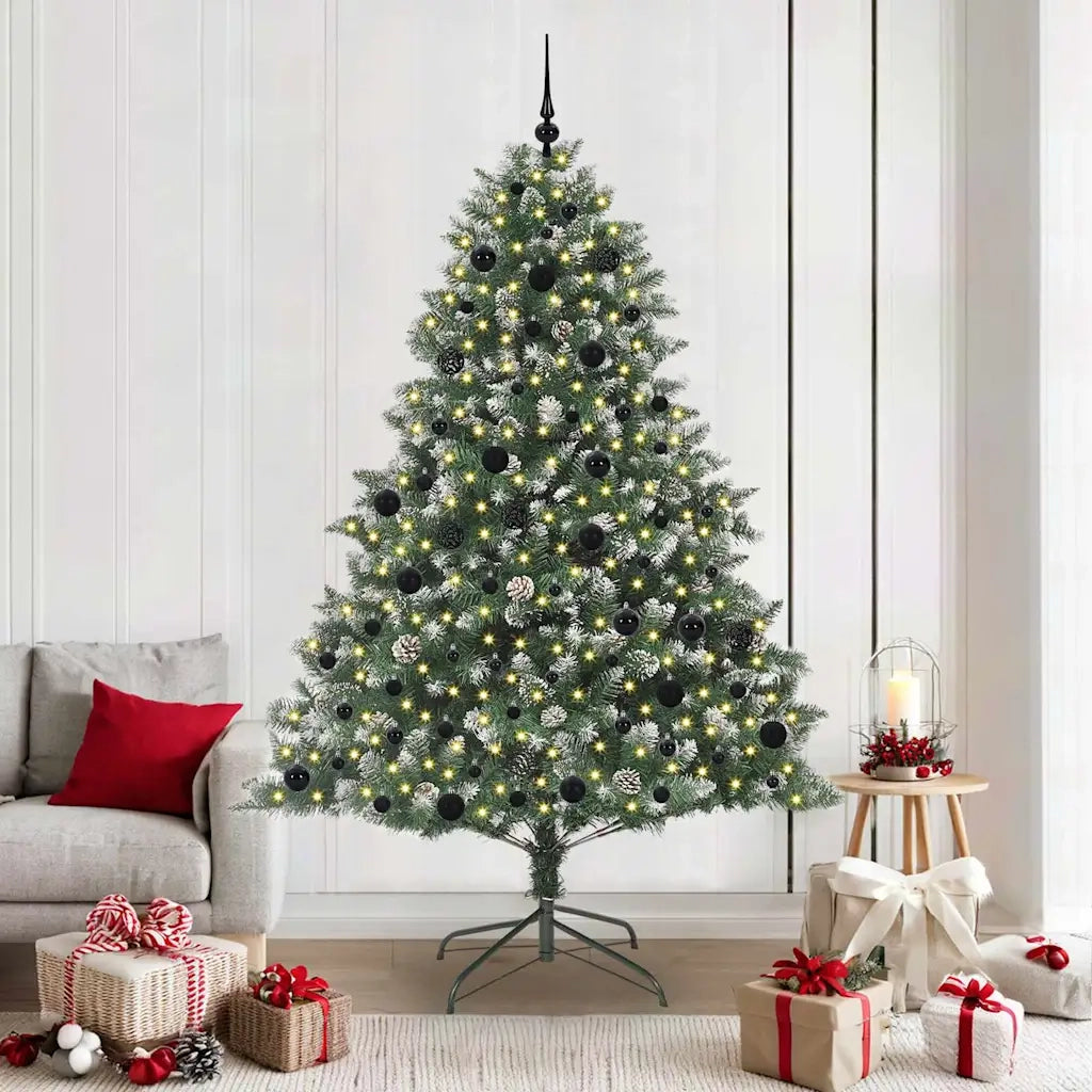 Albero di Natale artificiale con 300 LED Verde 210 cm 3395246