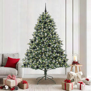 Albero di Natale artificiale con 300 LED Verde 210 cm 3395246