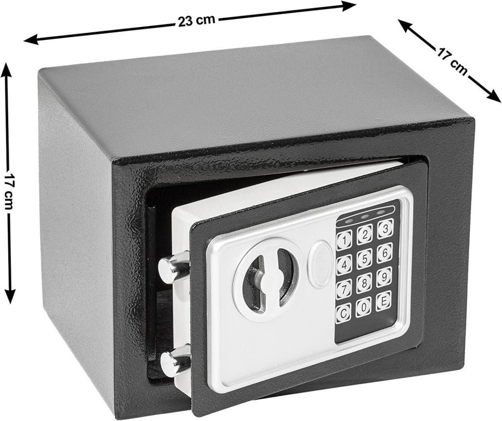 Cassaforte elettronica Utilia Security con combinatore e chiave ? 230x170x170 mm