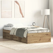 Giroletto senza Materasso-Struttura Letto Rovere Artigianale 90x200cm 209958
