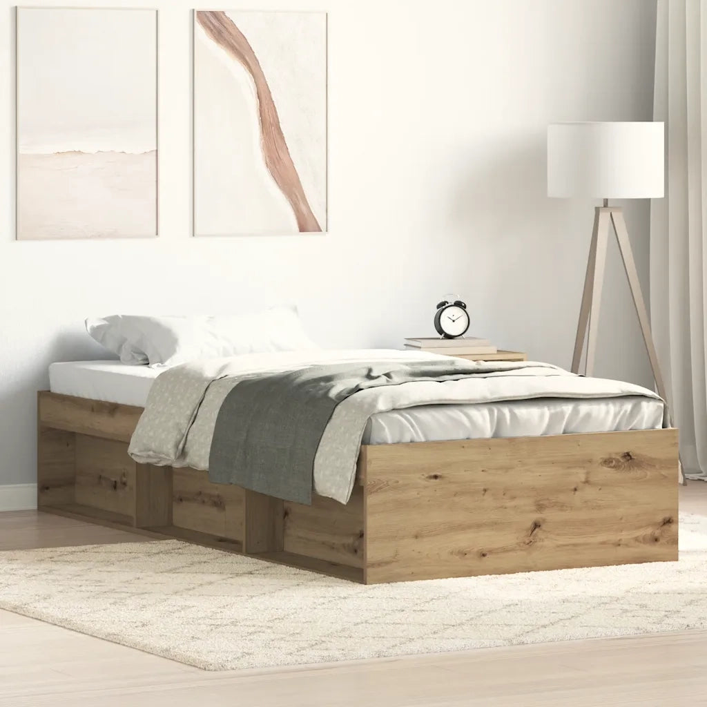 Giroletto senza Materasso-Struttura Letto Rovere Artigianale 90x200cm 209958