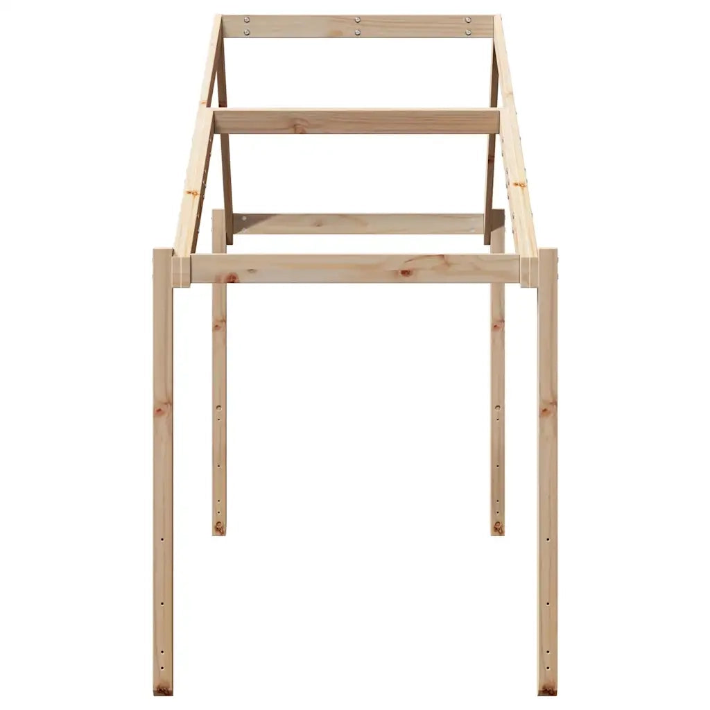 Tetto per Letto Bambini 213x95,5x144,5cm Legno Massello di Pino CFW4638007