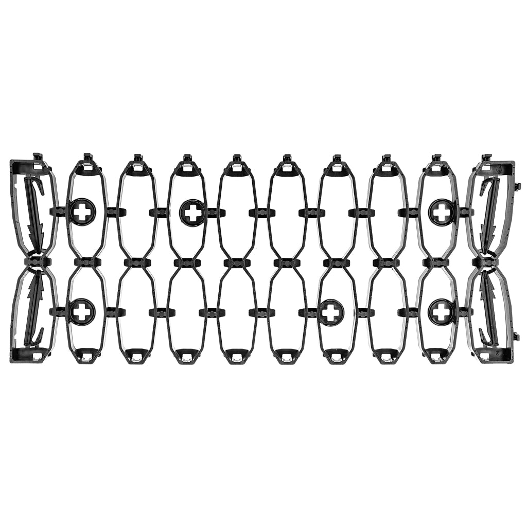 Griglia di protezione per prato KADAX per robot tagliaerba, ideale per superfici curve, 47 cm, set da 4 pezzi