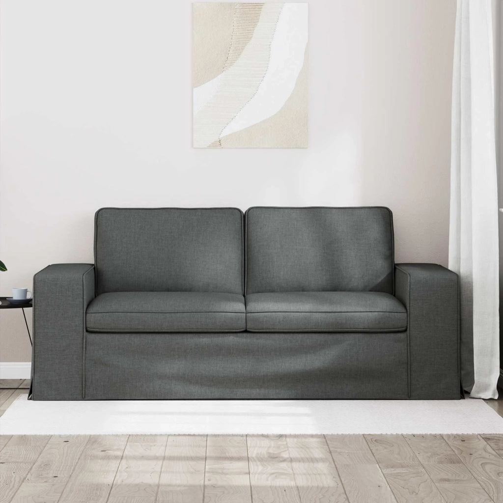 Divano Grigio scuro 182 x 80 x 82 cm Tessuto