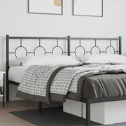Testiera di Ricambio in Metallo Nero 200 cm 376264