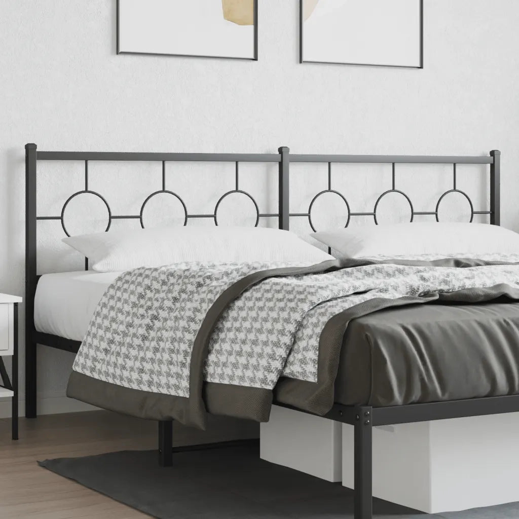 Testiera di Ricambio in Metallo Nero 200 cm 376264
