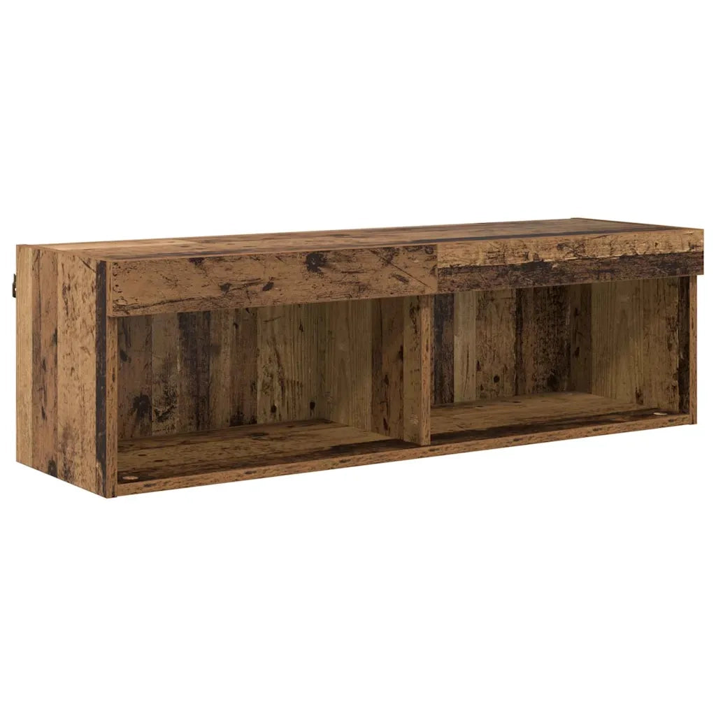 Unit¨¤ a muro per TV con LED 6 pz | Armadietto TV | Mobile Porta TV Legno vecchio