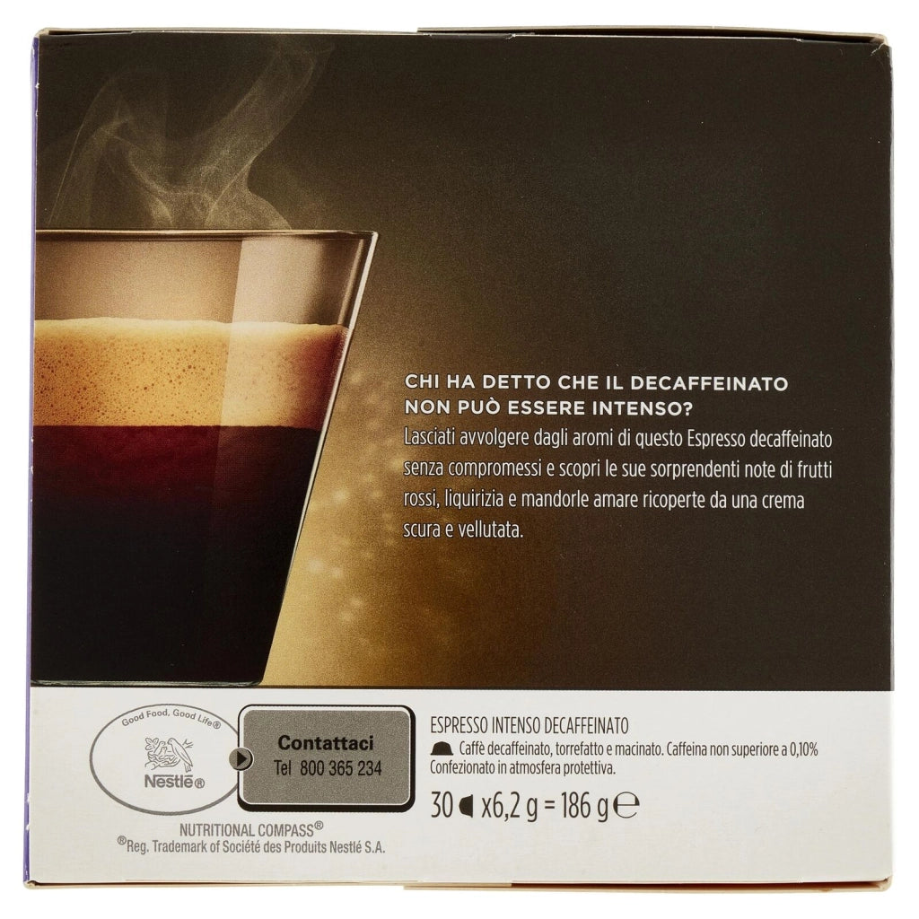 Nescafé Dolce Gusto Caffè Espresso Intenso Decaffeinato 30 Capsule