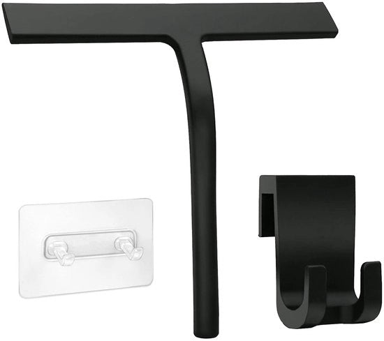 Douchewisser a schiuma con supporto per doccia in silicone per doccia, bady e specchi in vetro.