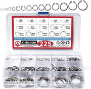 Assortimento di Borghi Esterni - 225 pezzi - Acciaio Inossidabile - M3 a M25