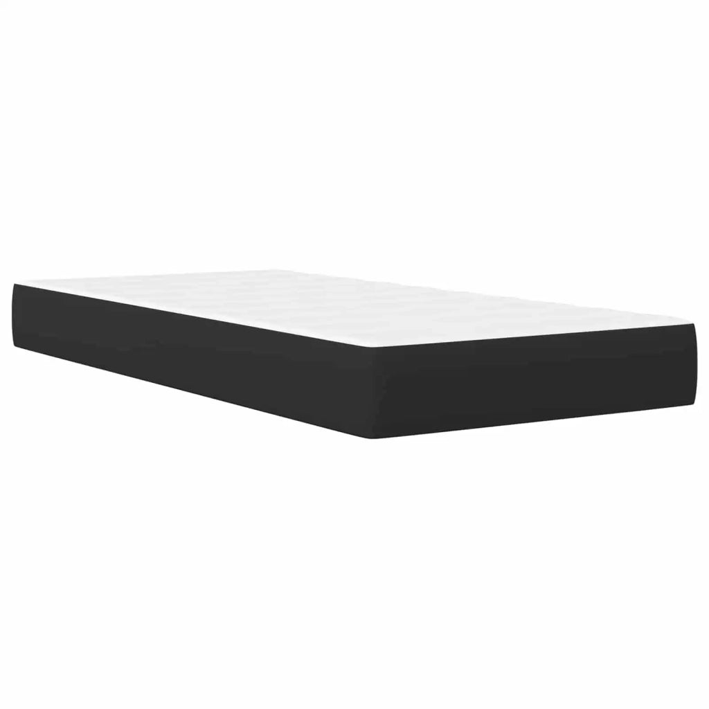 Struttura del letto con testiera Nero 90 x 190 cm Similpelle 3415269
