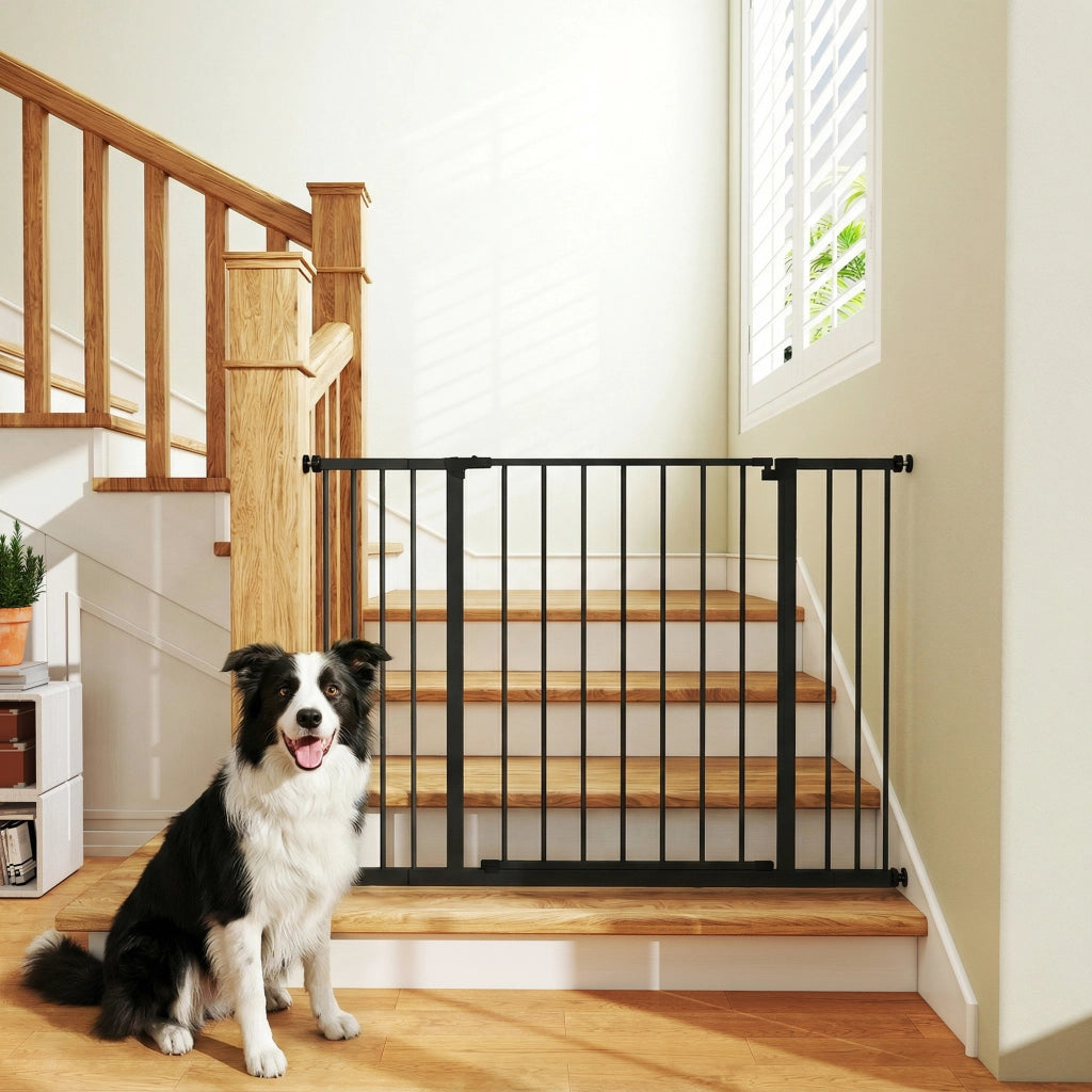 Cancelletto Estensibile per Cani ¨C Minimal ¨C Nero 76 cm