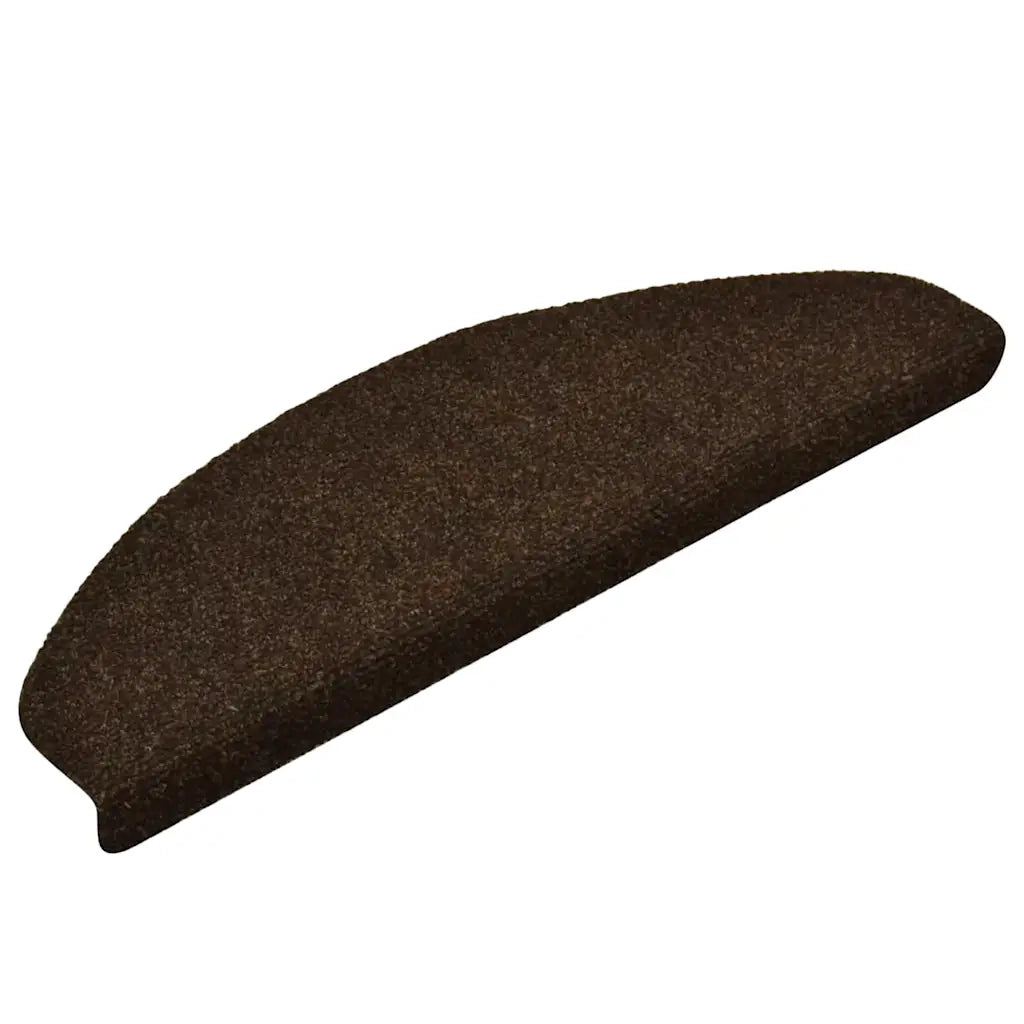 Tappetini per scale autoadesivi 30 pz 65x21x4 cm marrone semicircolari grandi 3365662