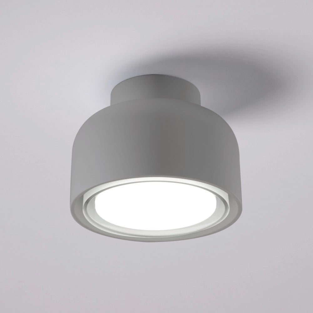 Plafoniera BOTTONE moderna in alluminio Titanio 1xGX53