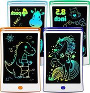 Set di 4 tablette da disegno colorate - 20,5 cm - giocattoli per bambini - ragazzi e ragazze 3-6 anni