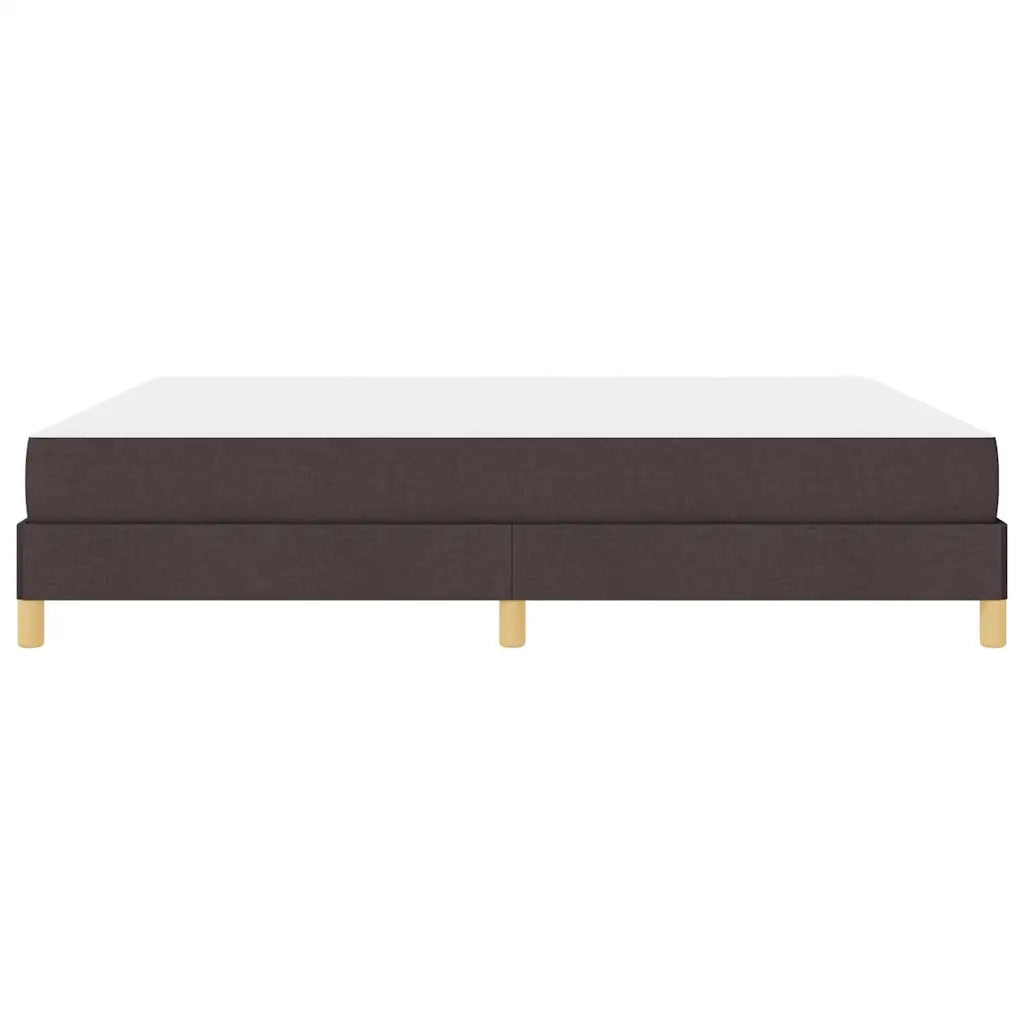 Letto a molle con materasso Marrone Scuro 180 x 200 cm Tessuto 3398587