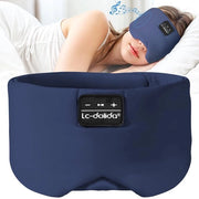 Slaapmasker con cuffia Bluetooth V5.4, cuffia da sonno 3D respirante per donne/uomini, occhialino da sonno in cotone lavabile con microfono per viaggi/dormigoni/yoga/meditazione