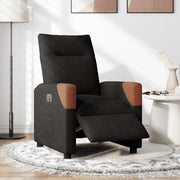 Poltrona Elettrica Reclinabile Nera in Tessuto 3323992