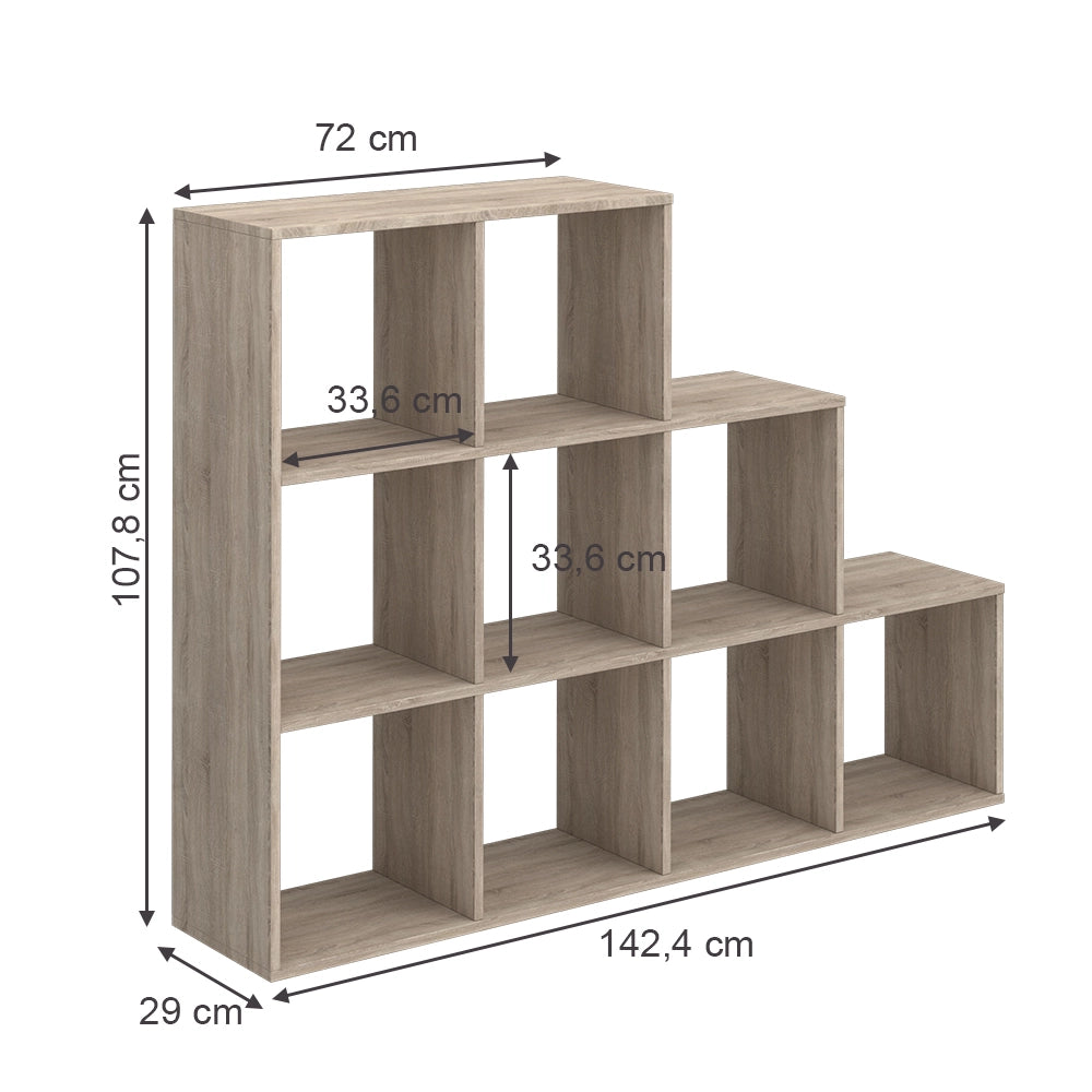 Vicco Scaffale per scale Sonoma 142.4 x 107.8 cm